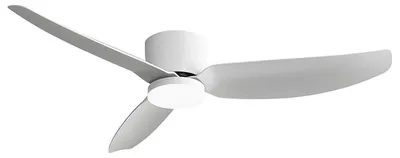Immagine prodotto di Ventilatore a Soffitto HELIKA Bianco con LED 18W Integrato, Regolazione CCT 3000-4000-6500K, Telecomando e Invertitore di Marcia - Rossini