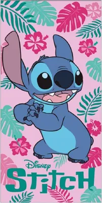 Immagine prodotto di Telo mare Disney Lilo & Stitch - Telo da bagno confortevole e resistente 70x140 cm