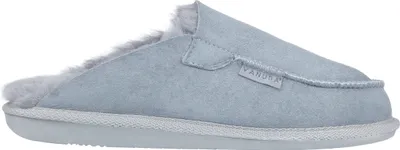 Produktbild von Vanuba - Damen Hausschuhe Awassi Moderne Pantoffeln Echtleder Natur Wolle D005 Grau, Größe 38 EU