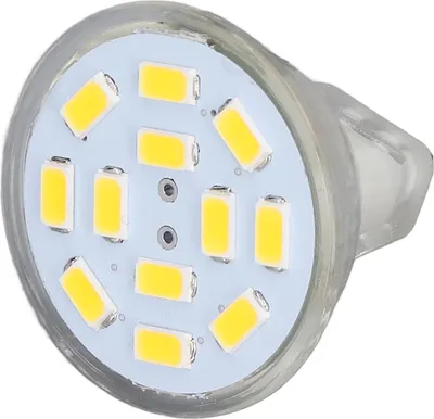 Obrázok produktu pre 4ks MR11 12LED žiarovka 4W 400LM Dvojitá pätica Krajinná bodová žiarovka pre spálňu DC12V teplá biela