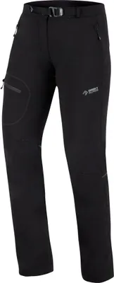 Schwarze Trekkinghose für Damen von DirectAlpine; Modell "Hose Cruise Lady Berghose"; mit mehreren Taschen und verstellbarem Bund.