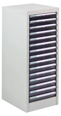 Produktbild von ADB Metall Schubladencontainer / Büro Schubladenbox mit 15 Schubladen