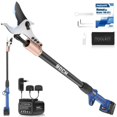 Obrázek produktu pro Elektrické zahradní nůžky s prodlužovací tyčí – délka 150 cm – výkon 1050 W