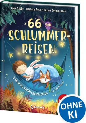 Produktbild von 66 Schlummerreisen - 3-Minuten-Vorlesegeschichten zur Guten Nacht