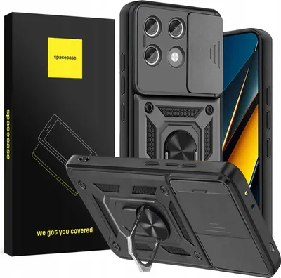 Immagine prodotto di Custodia SPACECASE Camring per Poco X6 Pro 5G Nero