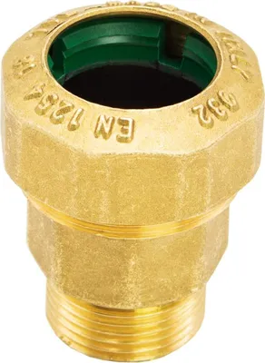 Produktbild von PE Rohr Verschraubung MESSING Fitting Kupplung Winkel Klemmverbinder Muffe  Italy (Verschraubung 25 x 3/4" AG)
