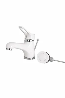 Produktbild von Waschtisch, Badewannen, Bad, Wasserhahn, Armatur, weiss mit Ablaufgarnitur weiß