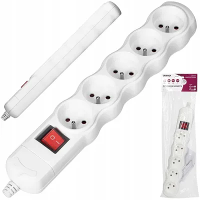 Obrázek produktu pro Orno OR-AE-13267/W Prodlužovací rozbočovač 5 zásuvek s vypínačem