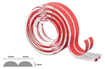 Produktbild von INF Transparenter TPE Kantenschutz Selbstklebend 5m oder 3m 1,5 cm für Möbel 3 m