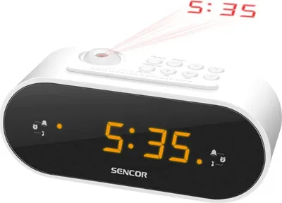 Zdjęcie produktu dla Sencor SRC 3100 W, Zegar, Cyfrowy, FM, 87,5 - 108 MHz, LED, 2,29 cm (0.9")