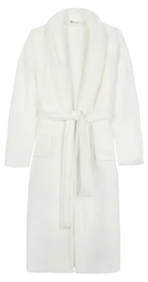 Productafbeelding van Good Morning Badjas Flanel Fleece Uni - white - M/L
