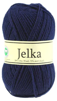Produktbild von 50g Strickgarn Jelka m. 28% Wolle veredelt, Strickwolle, Farbauswahl, Farbe:nachtblau