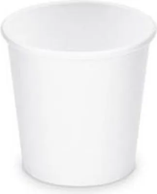 Produktbild von Pappbecher weiß 110 ml, XS (Ø 62 mm) [50 Stück]