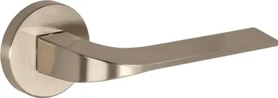 Immagine prodotto di DH18 Maniglia per porta, Vidaro, Linea Basic, piastra rotonda, nichel spazzolato