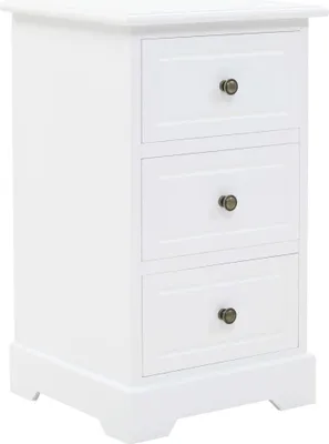 Imagen del producto de vidaXL Mesita de noche de MDF y madera de pino, 35x32x59 cm