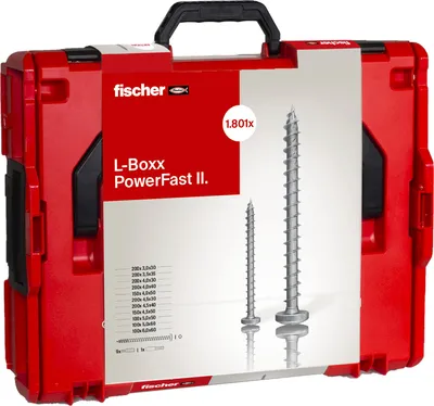 Produktbild von Fischer PowerFast II L-BOXX PanHead Schrauben-Set