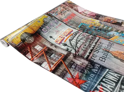 Produktbild von Klebefolie Möbel 67x200 cm - New York - Selbstklebende Möbelfolie im Deko-Stil - Klebefolie für Möbel ideal für Küche, Bad und DIY Projekte