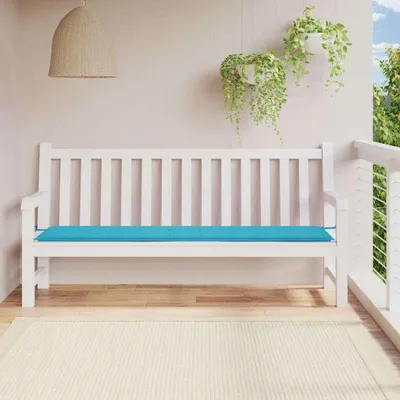 Obrázek produktu pro vidaXL Polštář na zahradní lavici tyrkysový 200x50x4 cm látka