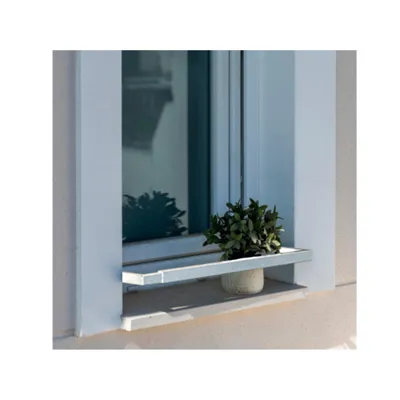 Produktbild von Horizontale Verstärkungsstange für Fenstergitter, ausziehbar 110–200 cm, Weiß – verzinkter Stahl