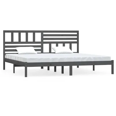 Obrázek produktu pro vidaXL Postel z masivu šedá borovice 200x200 cm