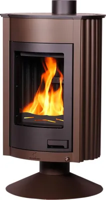 Image de HS FLAMINGO poêle MASTERFLAMME Medie II - marron - velours
