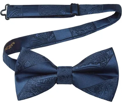 Immagine prodotto di Fascia per cravatte da uomo, già annodata, regolabile, colore blu navy