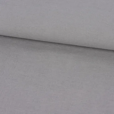 Produktbild von Bekleidungsstoff Meterware Sorona Leinen Stretch einfarbig grau 1,34m