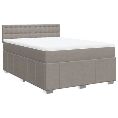 Produktbild von vidaXL Boxspringbett mit Matratze Taupe 160x200 cm Stoff