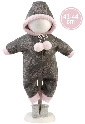 Obrázok produktu pre Llorens M844-04 Oblečenie pre bábiky NEW BORN, veľkosť 43–44 cm