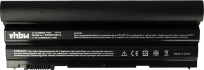 Produktbild von vhbw Akku Ersatz für Dell PRRRF, P9TJ0, T52F3, PRV1Y, M5Y0X, M1Y7N, P8TC7, NHXVW, T54FJ, T54F3, YKF0M, X57F1 für Notebook (6600 mAh, 11,1 V, Li-Ion)