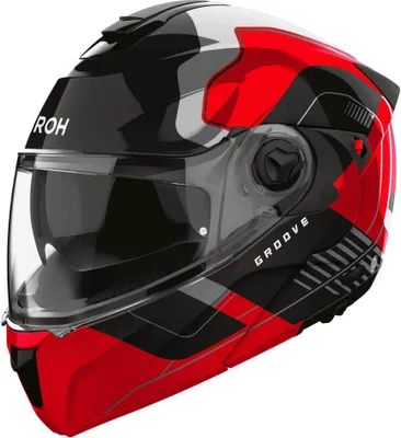 Obrázok produktu pre Modulárna prilba AIROH Specktre Groove Shiny Red Black veľkosť M