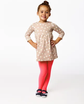 Produktbild von Merry Style Kinder Strumpfhose für Mädchen Microfaser 60 DEN WLSS001 (Neon Korallenrot, 152-158)