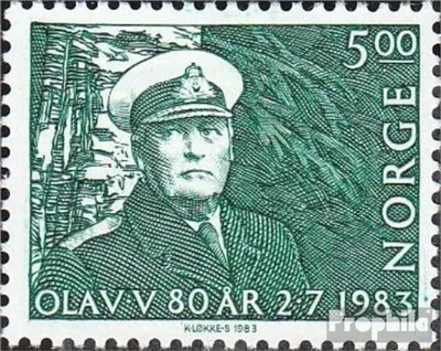 Produktbild von Briefmarken Norwegen 1983 Mi 889 (kompl.Ausg.) postfrisch König Olaf V.