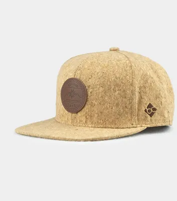 Bavarian Caps Kork Snapback "Alpinum Edelweiß" in braun