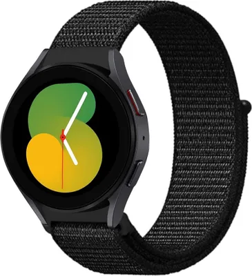 Produktbild von Strap-it Samsung Galaxy Watch 5 - 40mm Nylonarmband (Schwarz)