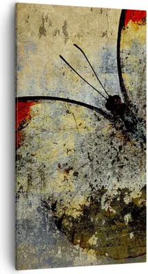 Produktbild von Bild auf Leinwand - Leinwandbild - Schmetterling Abstraktion - 55x100cm - Wand Bild - Wanddeko - Leinwanddruck - Bilder - Kunstdruck - Wanddekoration - Leinwand bilder - Wandkunst - PA55x100-3678