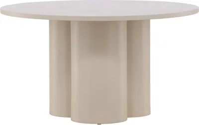 Zdjęcie produktu dla FURNLUX Stolik kawowy Olivia Beige 80cm / Hauptfarbe: Beige / Abmessungen: 80 x 80 x 45 cm