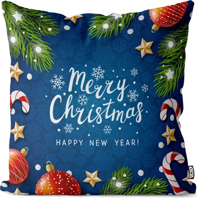 Produktbild von VOID Christmas Year Dekoration Kissenbezug Kissenhülle Sofakissen Kissen Deko Outdoor-Kissen Dekokissen