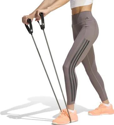 Produktbild von adidas OPT 3 Streifen 7/8 Sport-Leggings Damen grau/schwarz grau/schwarz XS