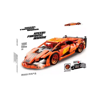 Immagine prodotto di Kbox Technik blocca auto McLaren supercar, giocattolo a blocchi da costruzione, kit di 518 pezzi