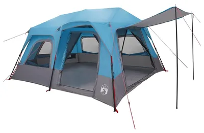 Image de Tente VidaXL Sofort bleue pour 8 personnes, en polyester 185T avec revêtement PU
