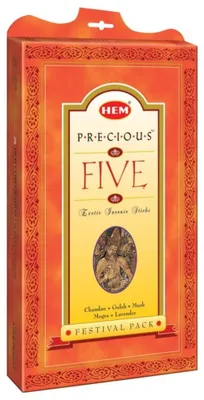 Productafbeelding van Cadeauset geurkaarsen Precious Five - 5 sets met elk 20 stuks