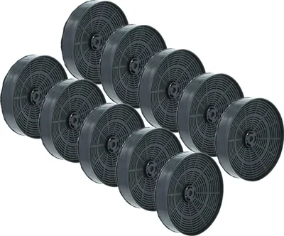 Produktbild von vhbw 10x Aktivkohlefilter Ersatz für ZANKER 5002870900/9, 5002850600/9, 5002879900/0, 5022123300/5, 5022123200/7, 5022132900/1 für Dunstabzugshaube