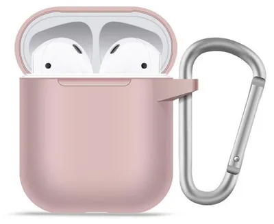 Produktbild von Blueo - Liquid Silicone Schutzhülle für AirPods 1 – sandrosa