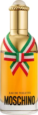 Produktbild von Moschino Pour Femme, Frauen, 75 ml, Nicht nachfüllbare Flasche, Freesie, Galbanharz, Geißblatt, Pflaume, Nelke, Gardenia, Muskatnuss, Pfeffer, Rose, Canangabaum, Ambra, Moschus, Patschuli, Sandelholz, Vanille