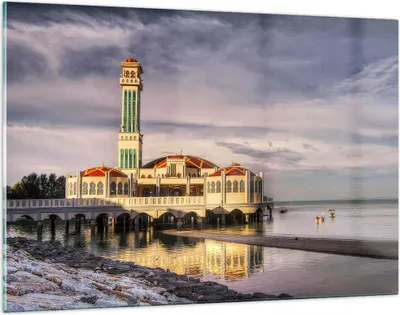 Produktbild von Bilder auf glas - Architektur asien gebäude kultur - 120x80cm - Glasbilder - Wandbilder - Kunstdruck - zum Aufhängen bereit - Wanddekoration aus Glas - Glas Bilder - Wandbild auf Glas - GAA120x80-2119