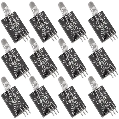 Immagine prodotto di Trasmettitore a infrarossi a 3 pin, modulo sensore, confezione da 12 pezzi, compatibile con Arduino e Raspberry Pi