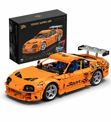 Produktbild von Bole Brick Toyota Supra A80 MK4 Klemmbaustein-Set 1:8 mit 4.508 Teilen