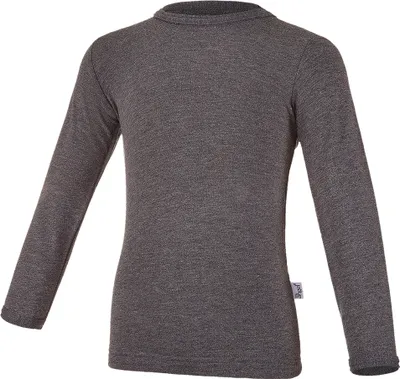 Produktbild von T-Shirt lange Ärmel Outlast® - dunkelgrau meliert, 92