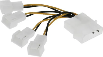 Zdjęcie produktu dla InLine 33341A, 0,05 m, 3-pin, Molex (4-pin), Wielobarwny, 8 g, 85 mm